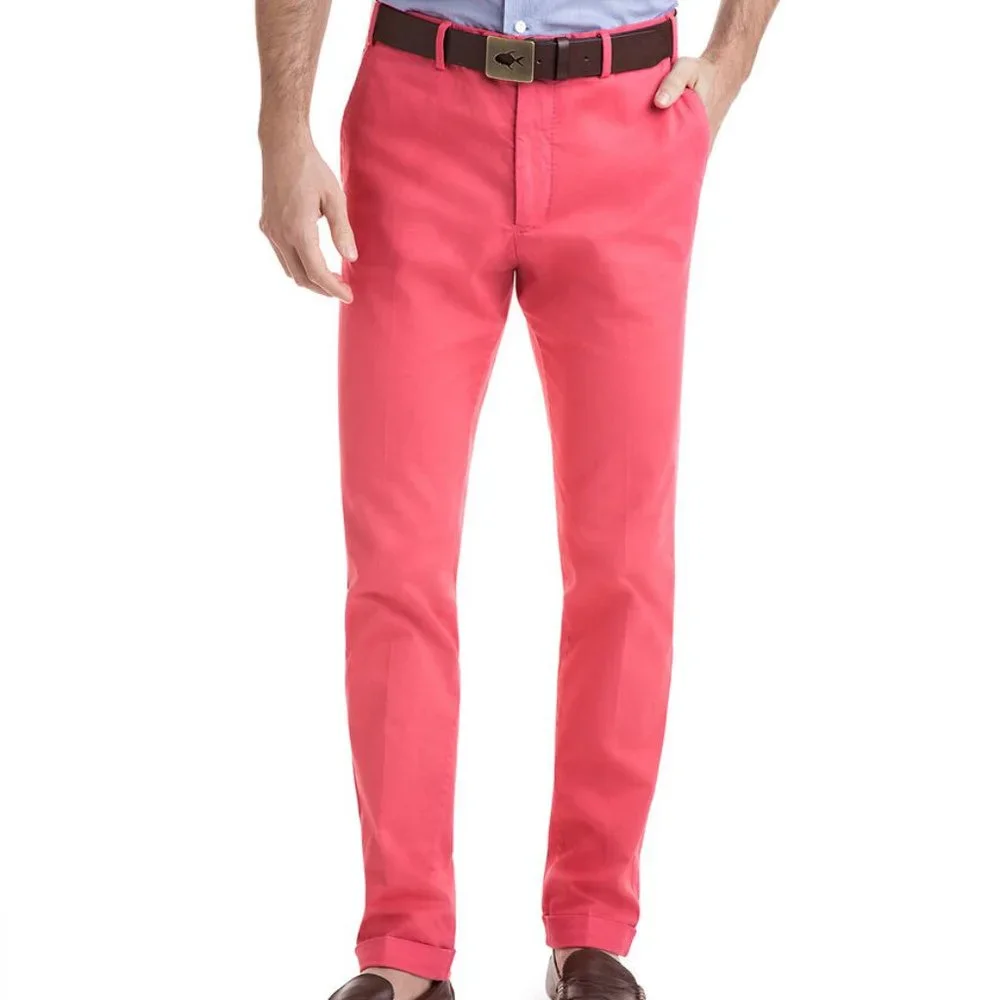 Vineyard Vines Men's Coral Pink Chinos
